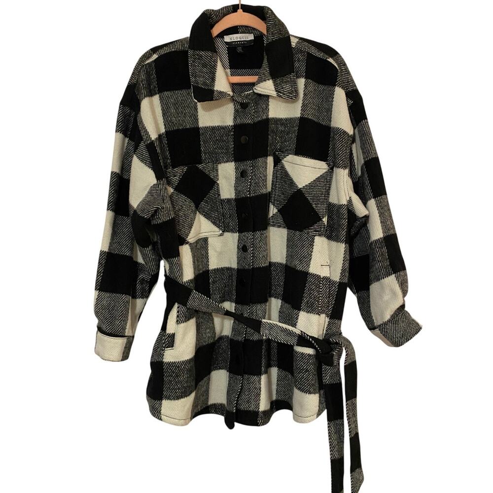 Eloquii Elements Buffalo Plaid Coat - Size 22/24